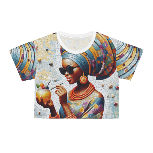 CAMISETA-CROPED "MANDARA"